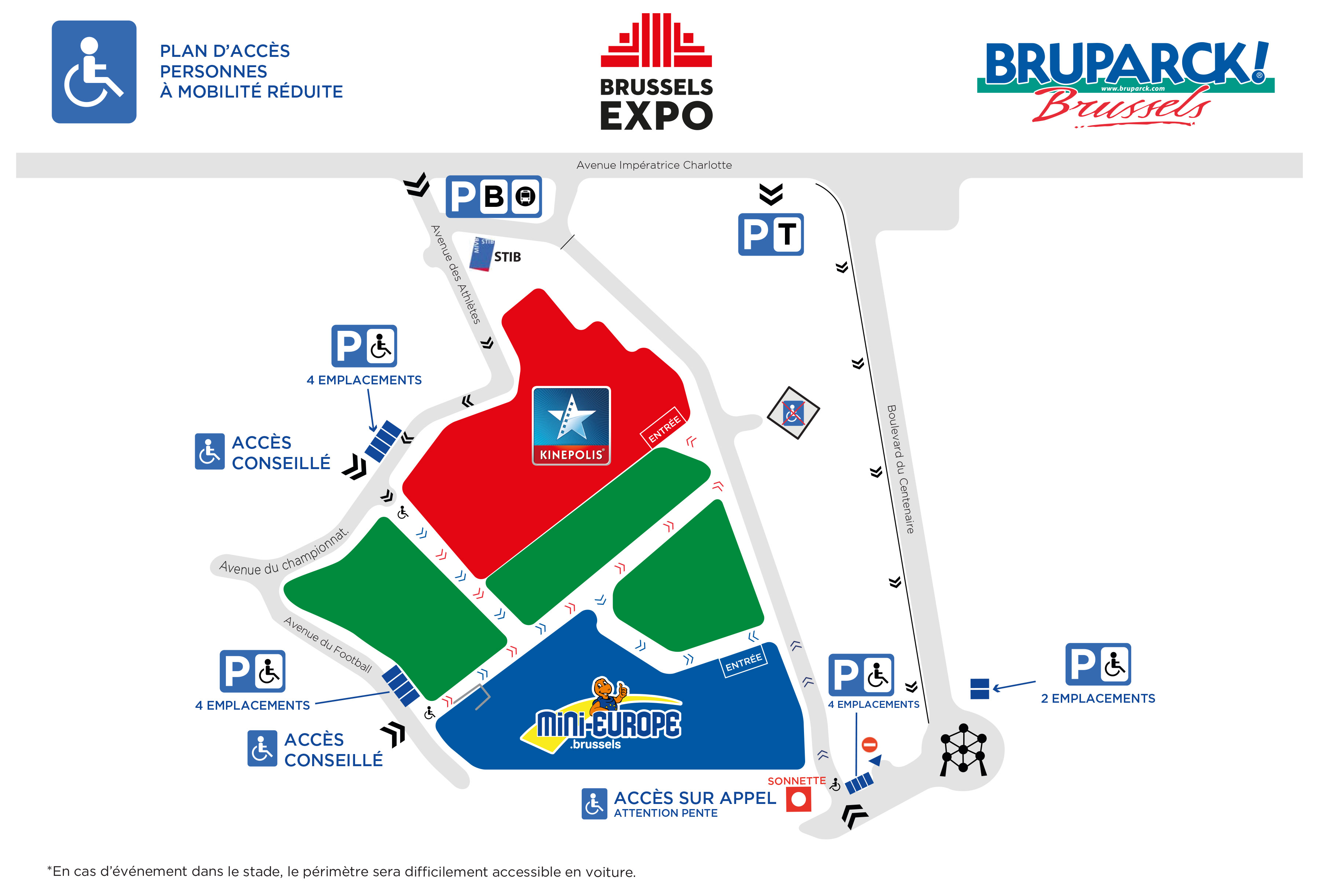 Plan du site de Bruparck